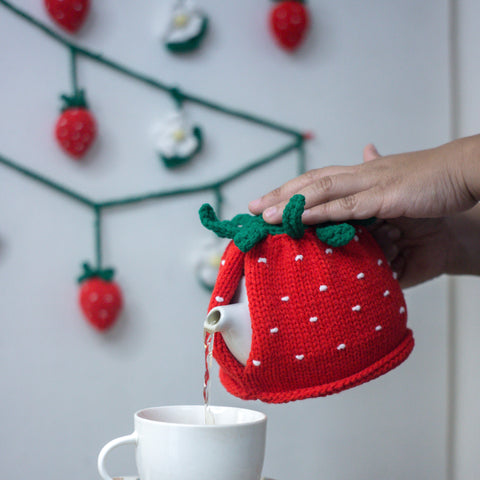 Strawberry Tea Cozy and Garland